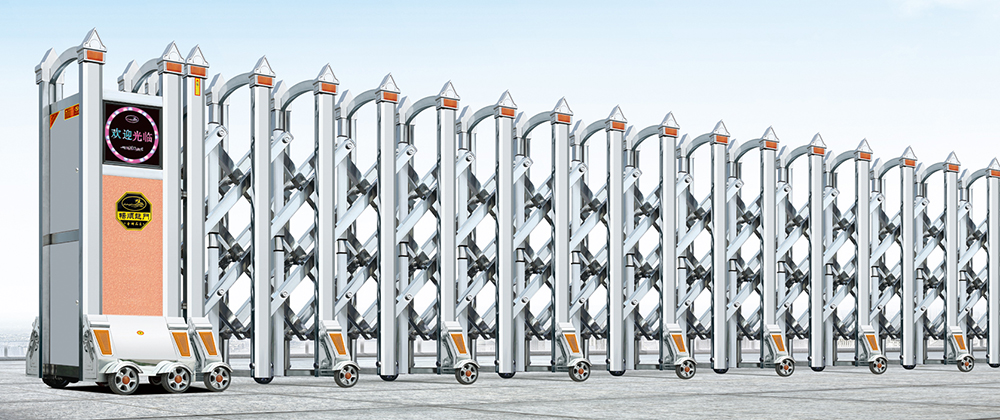 无轨电动门伸缩门价格